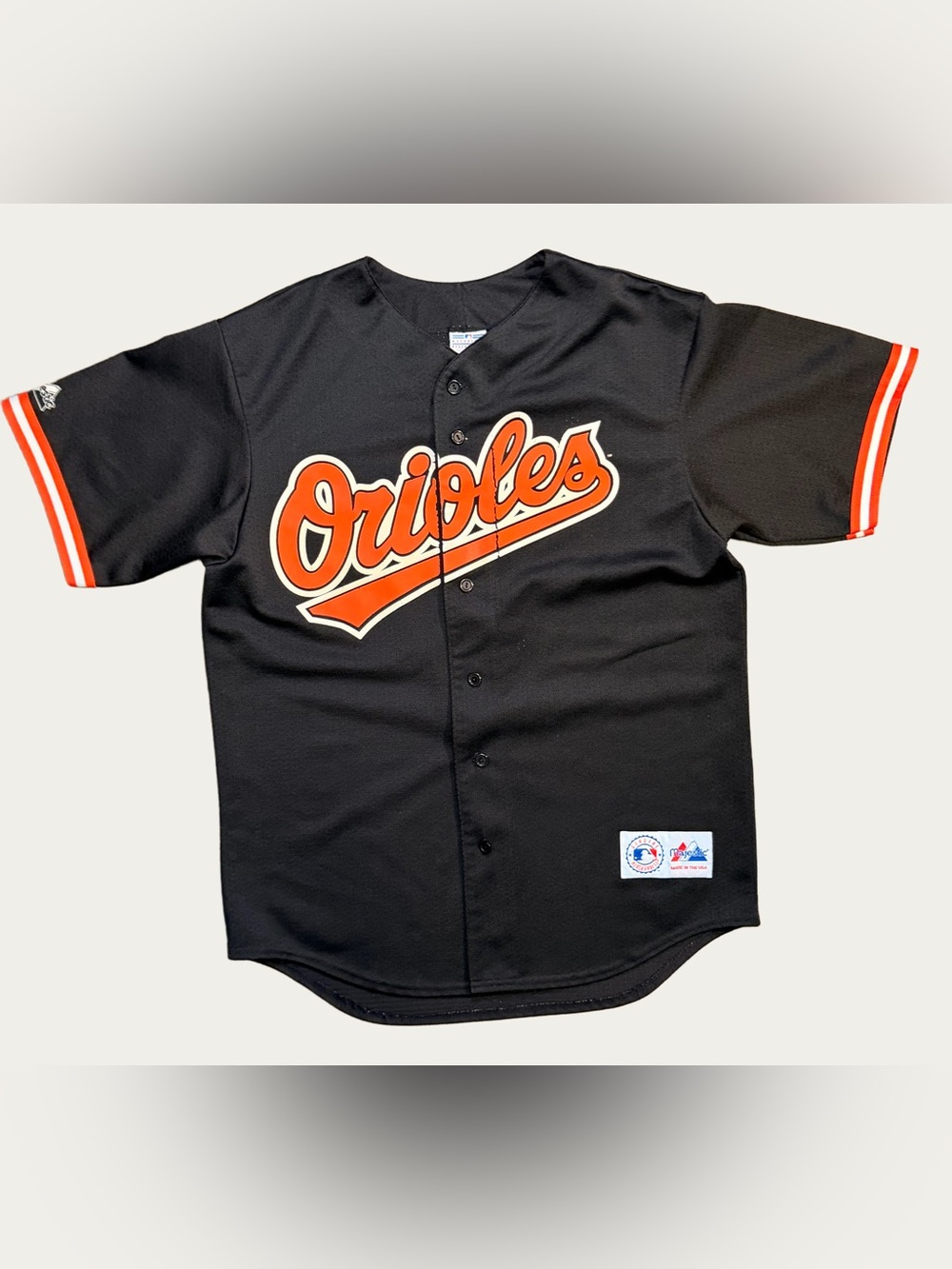 Vintage Majestic Baltimore Orioles Cal Ripken Baseball Jersey Black 1994 Men’s L
